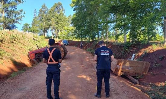 Falleció un hombre tras un triste accidente con su tractor en El Ceibo